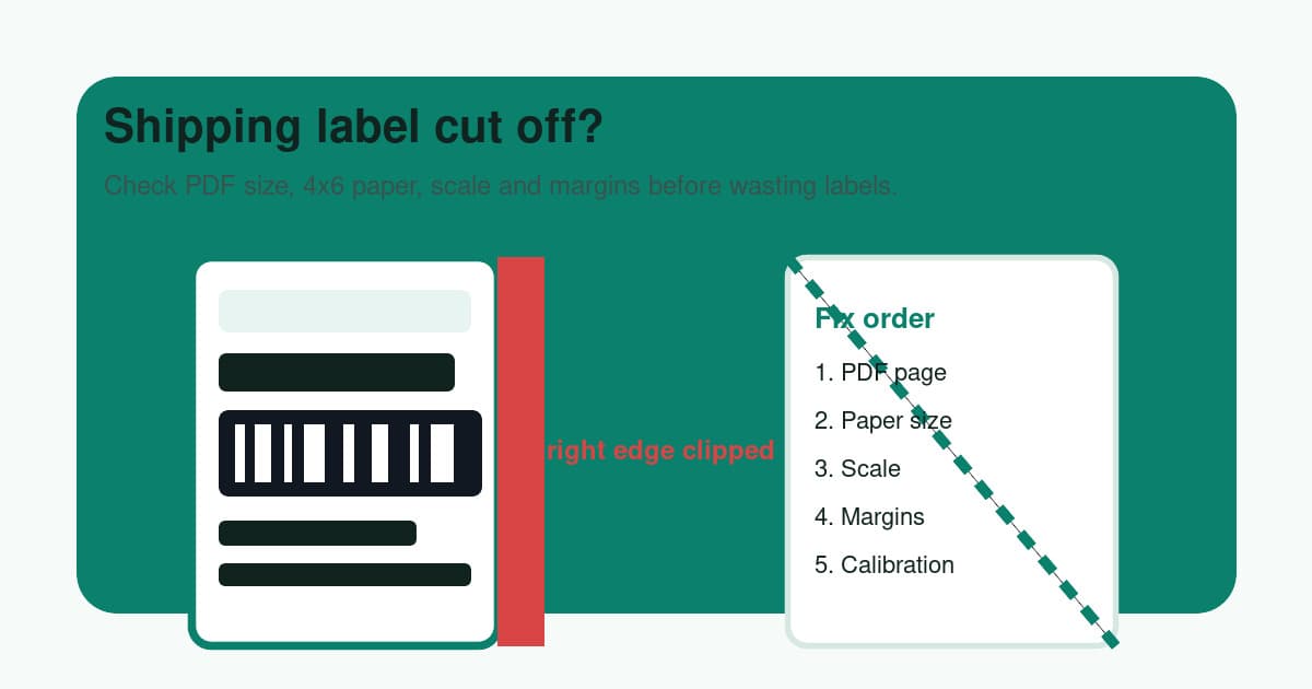 Cover Image for Shipping label cut off? Fix 4x6 margins and cropping