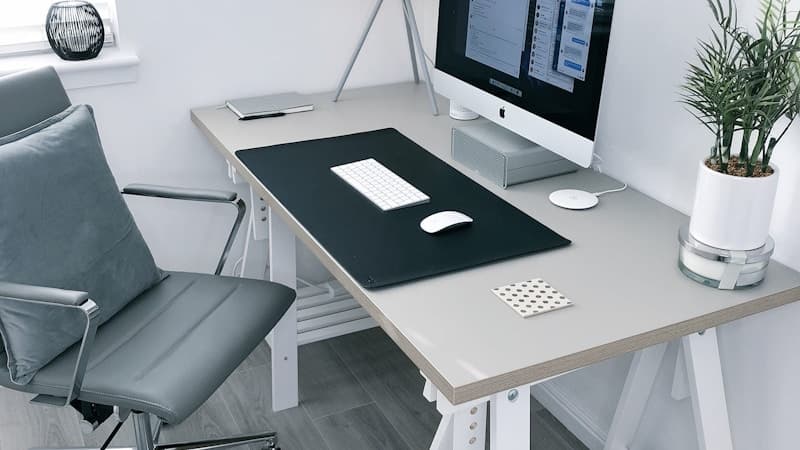 Thermal label printer set up in a home office for eBay shipping